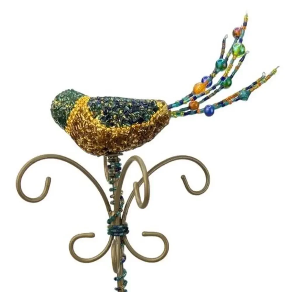 Pier 1‎ Imports Whimsical Bohemian Tall Beaded Bird Jewelry Stand